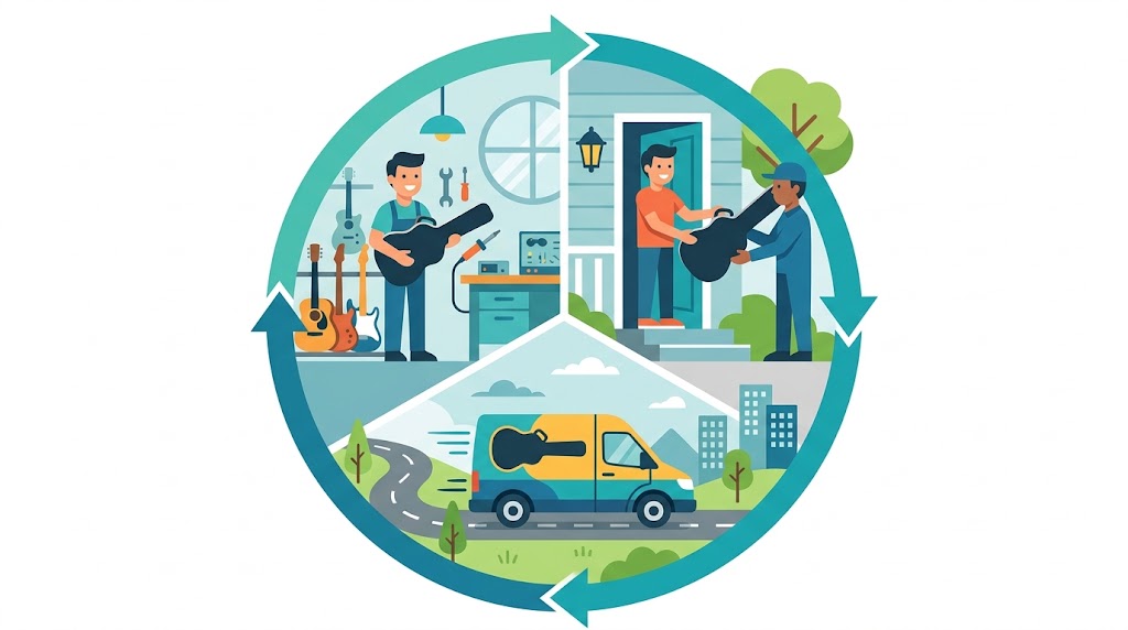 Pickup & Delivery of your instrument