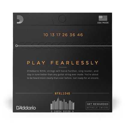 D’Addario NYXL1046 Electric Guitar Strings – 010–046