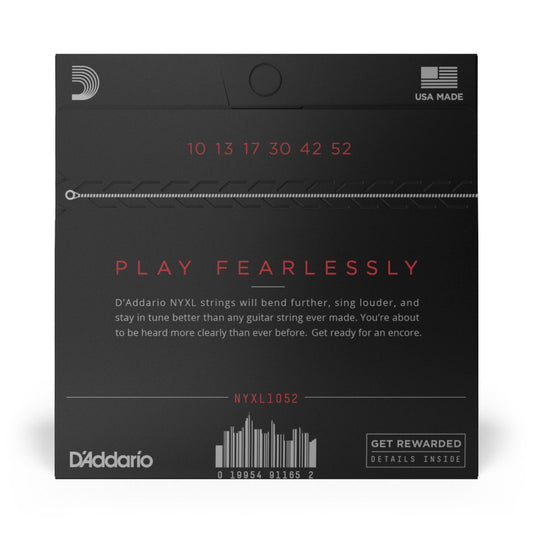 D'ADDARIO® NYXL ELECTRIC GUITAR STRINGS 010-052