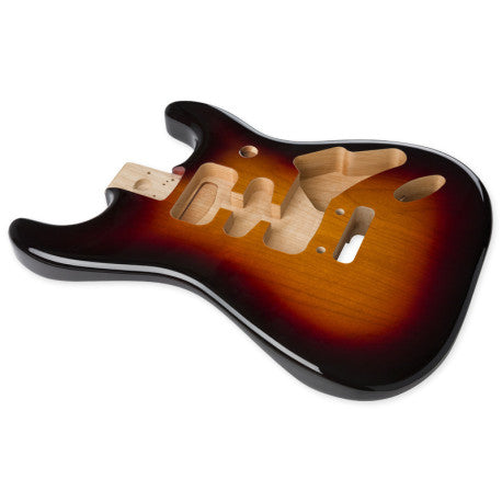 DELUXE SERIES STRATOCASTER® HSH, ALDER BODY, 2-POINT BRIDGE, 3-COLOR SUNBURST