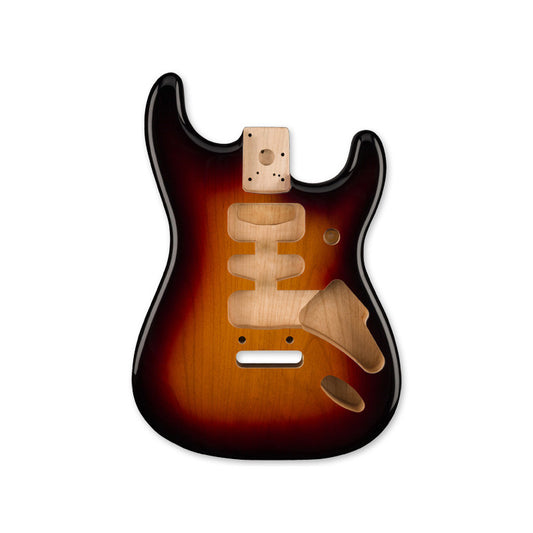 DELUXE SERIES STRATOCASTER® HSH, ALDER BODY, 2-POINT BRIDGE, 3-COLOR SUNBURST
