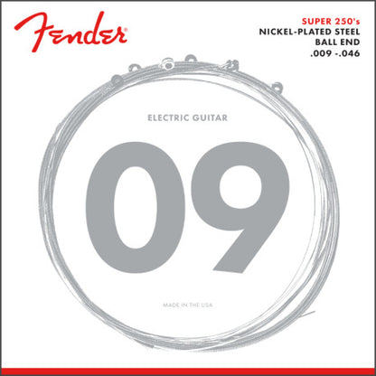 FENDER® SUPER 250'S NICKEL PLATED STEEL STRINGS 009-042