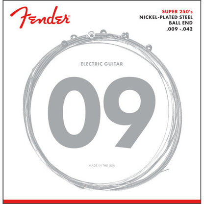 FENDER® SUPER 250'S NICKEL PLATED STEEL STRINGS 009-042