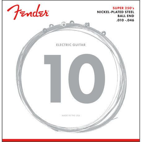 FENDER® SUPER 250'S NICKEL PLATED STEEL STRINGS 009-042