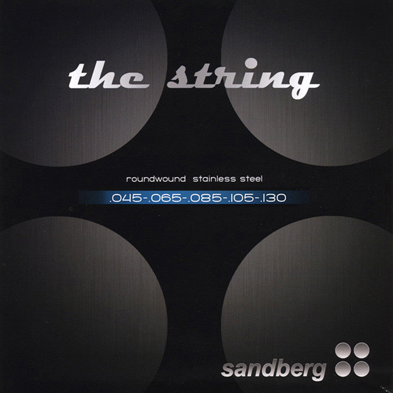 Sandberg BS5-45 Stainless Steel Bass Strings – 5-String, 045–130