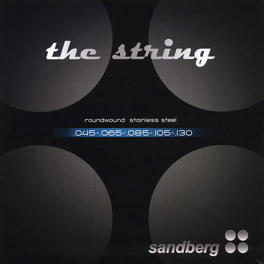 Sandberg BS5-45 Stainless Steel Bass Strings – 5-String, 045–130