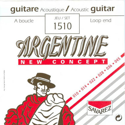 Savarez Argentine 1510 Gypsy Jazz Guitar Strings – 010–045, Loop End