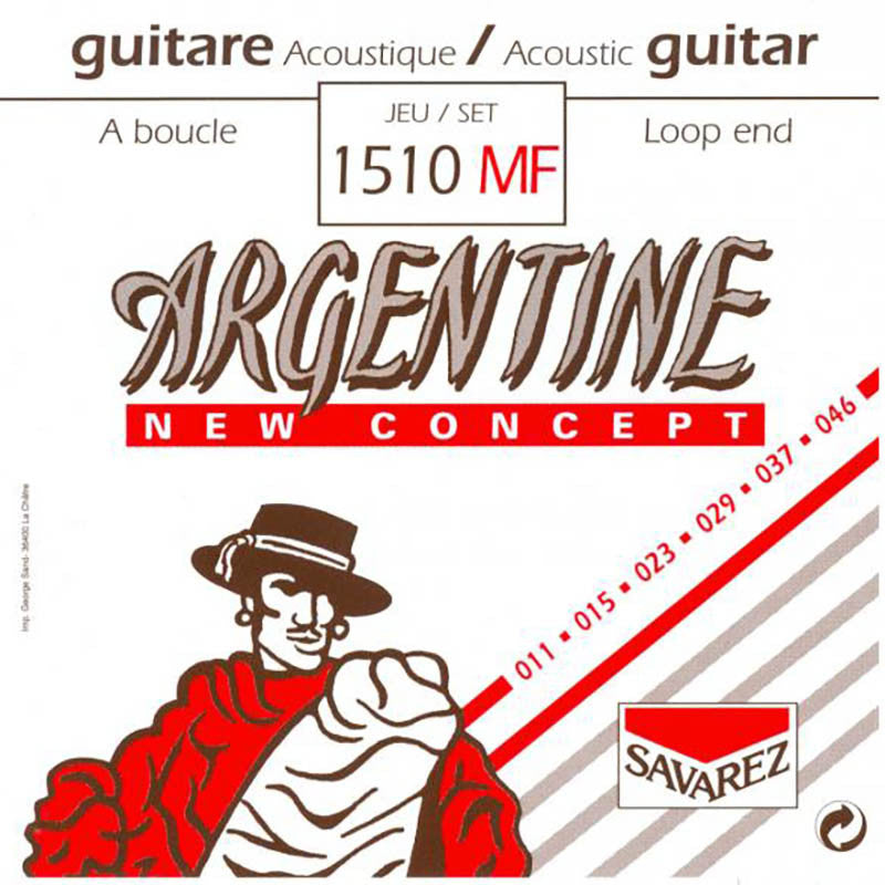 Savarez Argentine 1510MF Gypsy Jazz Guitar Strings – 011–046, Loop End